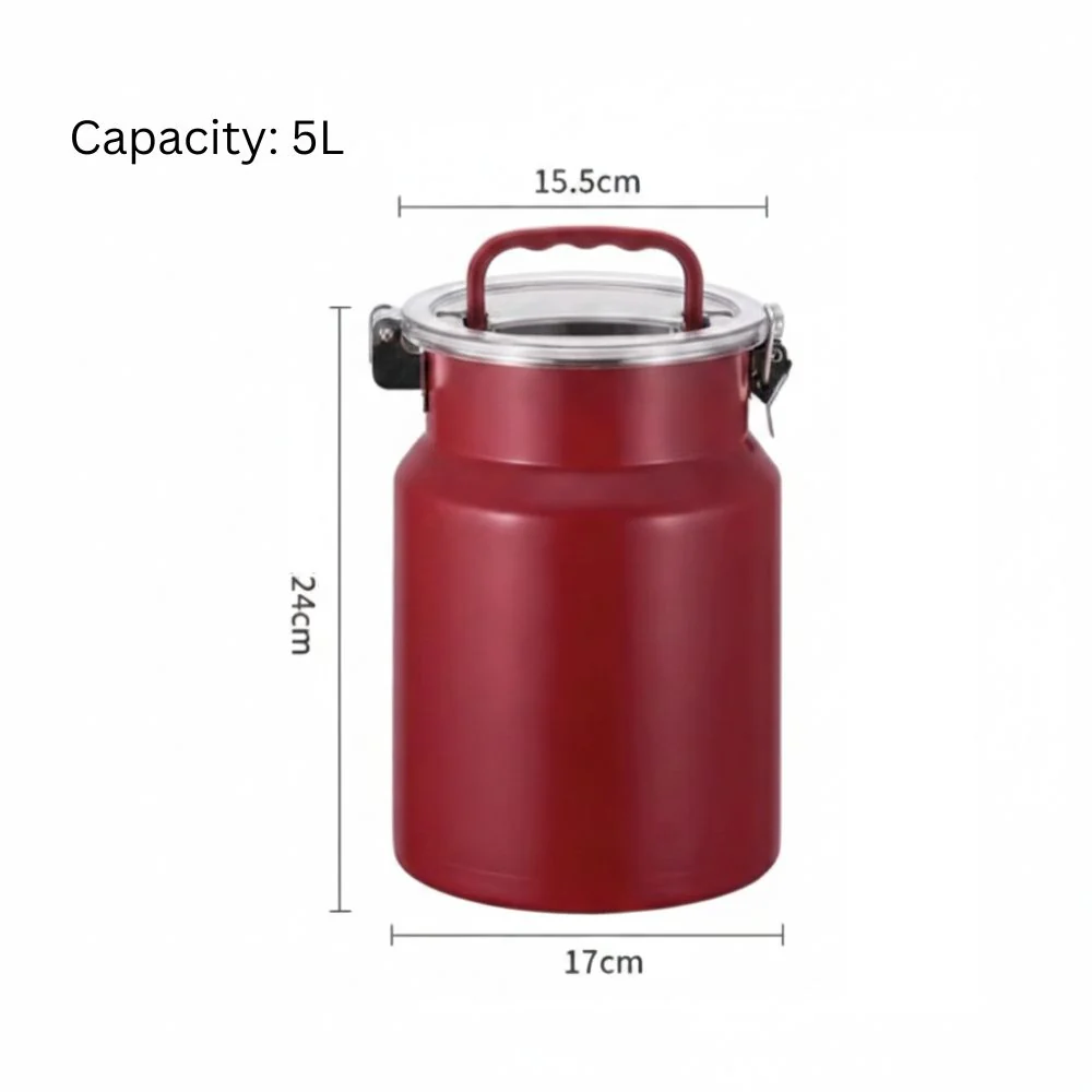 Stainless Steel Airtight Storage Jar with Transparent Lid - Image 6
