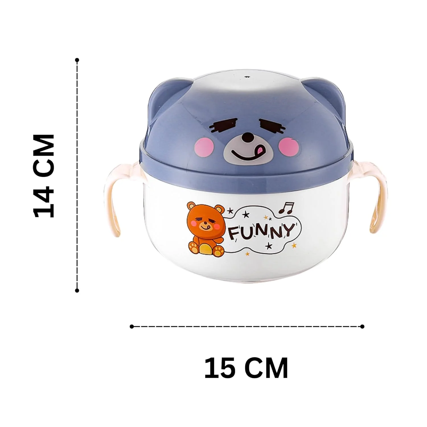 Stainless Steel Cute Bear Noodle Bowl - Image 7