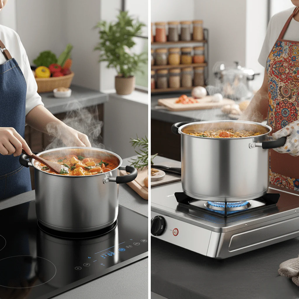 Stainless Steel Deep Cooking Pot with Lid (7.5L) - Image 8