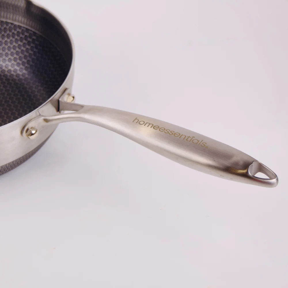 Stainless Steel Honeycomb Non-Stick Frying Pan With Lid(24cm) - Image 5