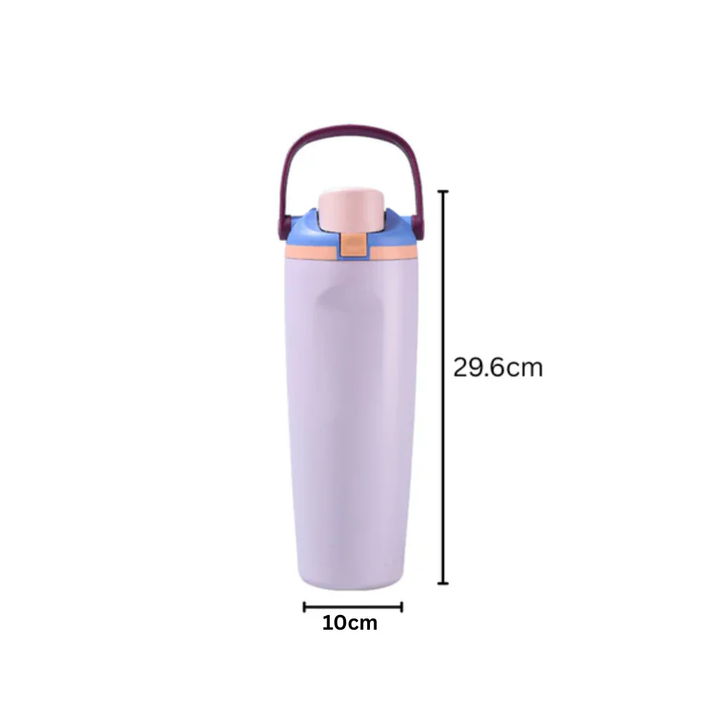 Stainless Steel Insulated Bottle with Secure Lock Lid and Straw(1200ml) - Image 10
