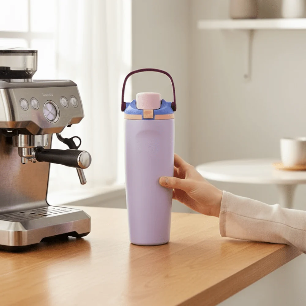 Stainless Steel Insulated Bottle with Secure Lock Lid and Straw(1200ml) - Image 5