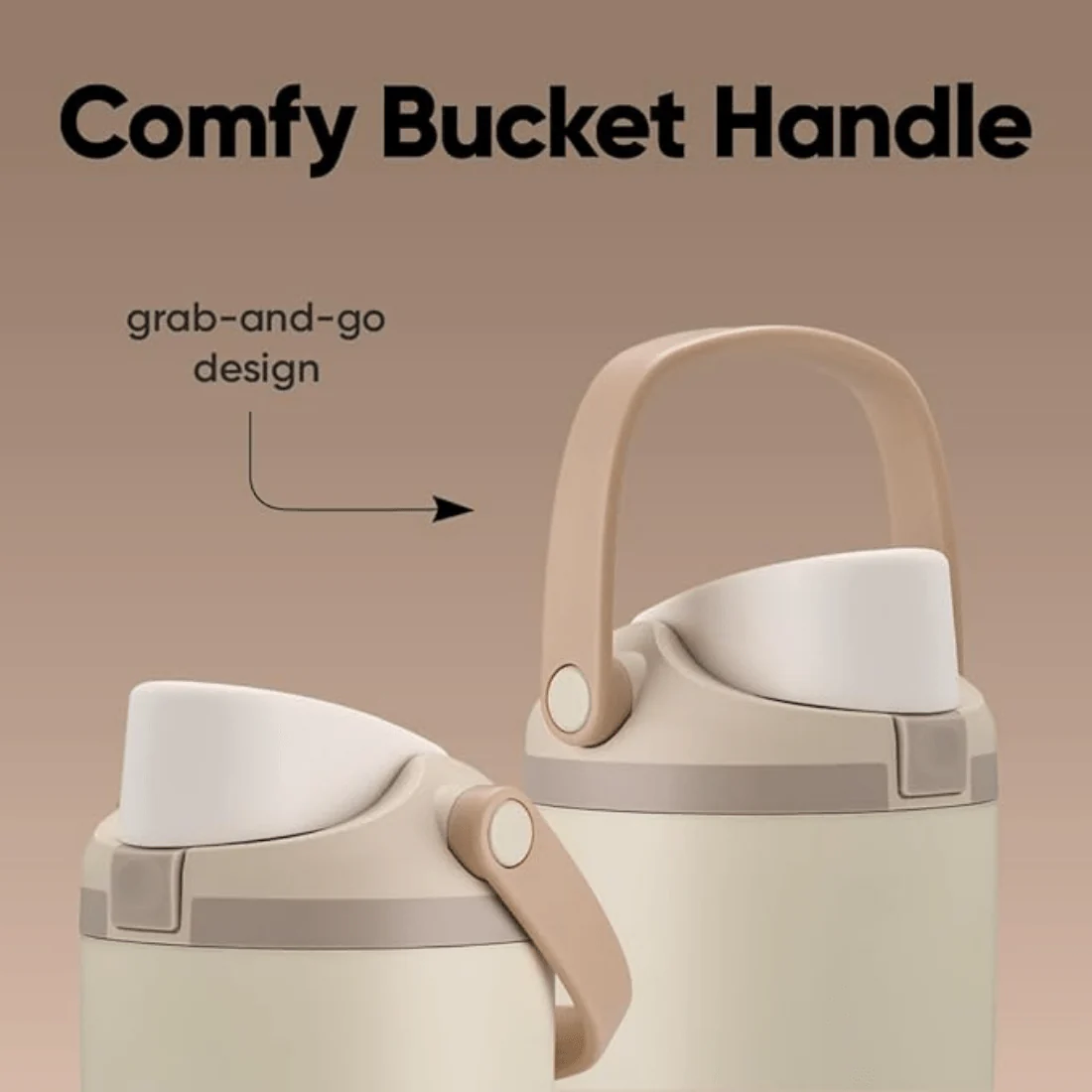 Stainless Steel Insulated Bottle with Secure Lock Lid and Straw(1200ml) - Image 6