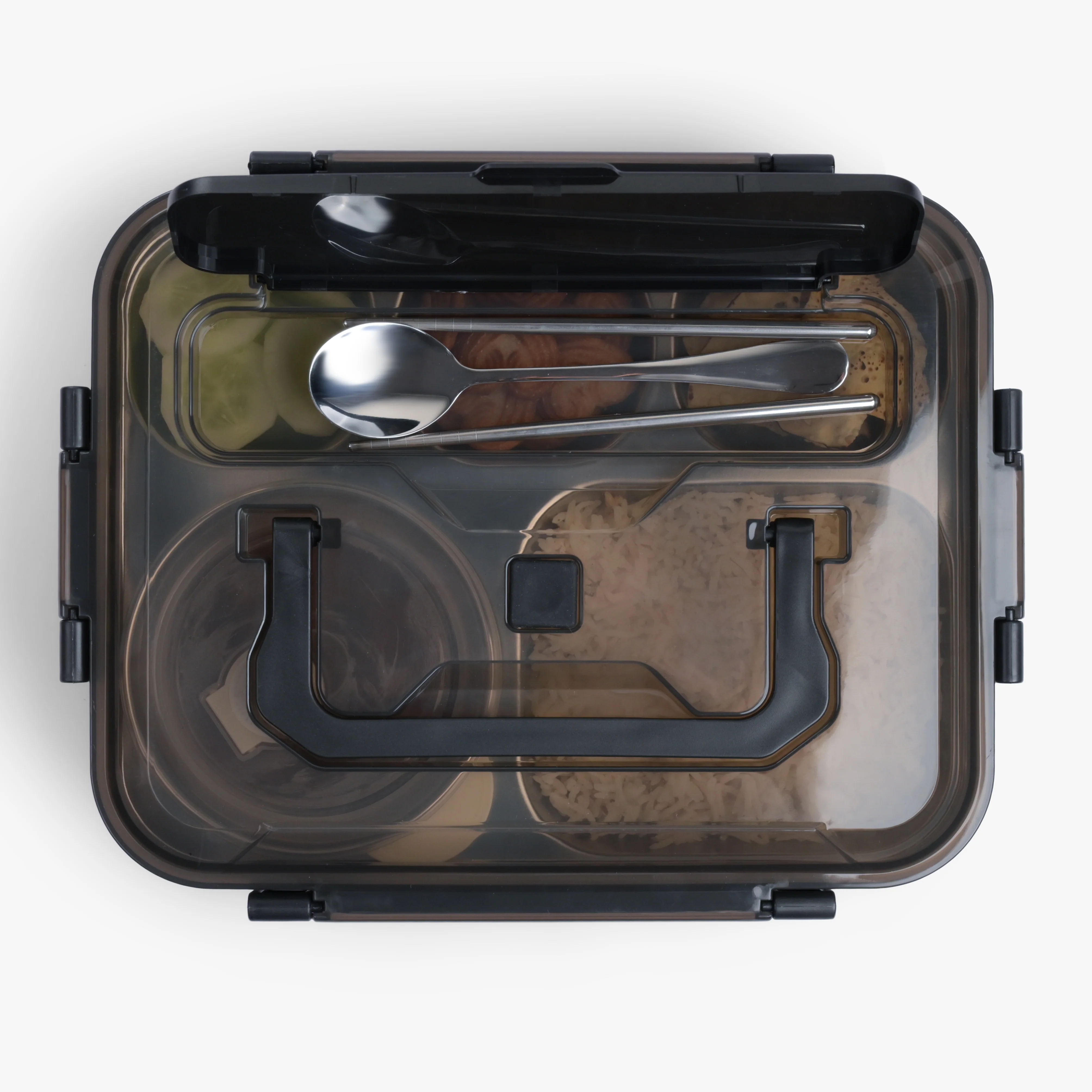 Stainless Steel Insulated Lunch Box with Cover - Image 2