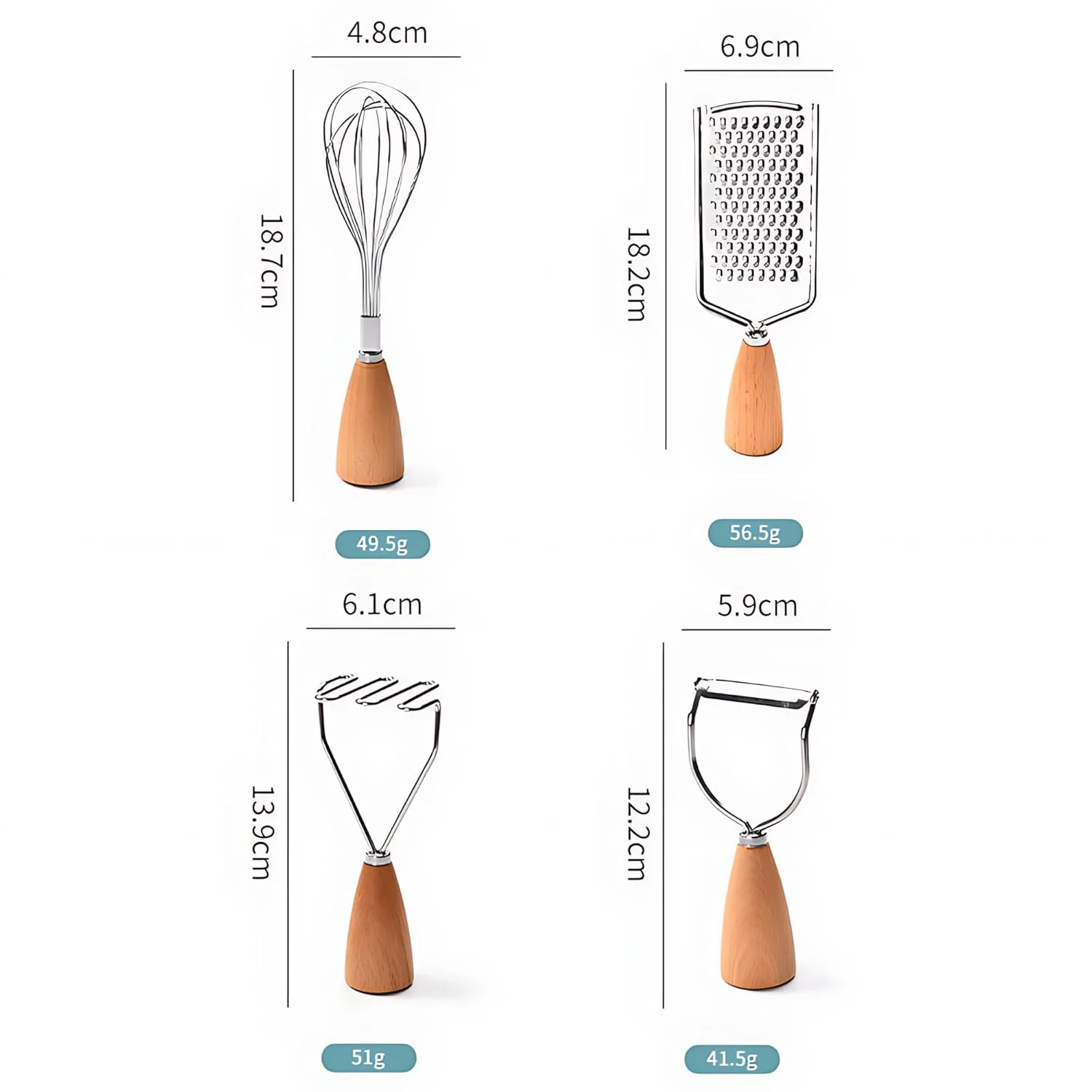 Stainless Steel Kitchen Gadget Set - Image 7