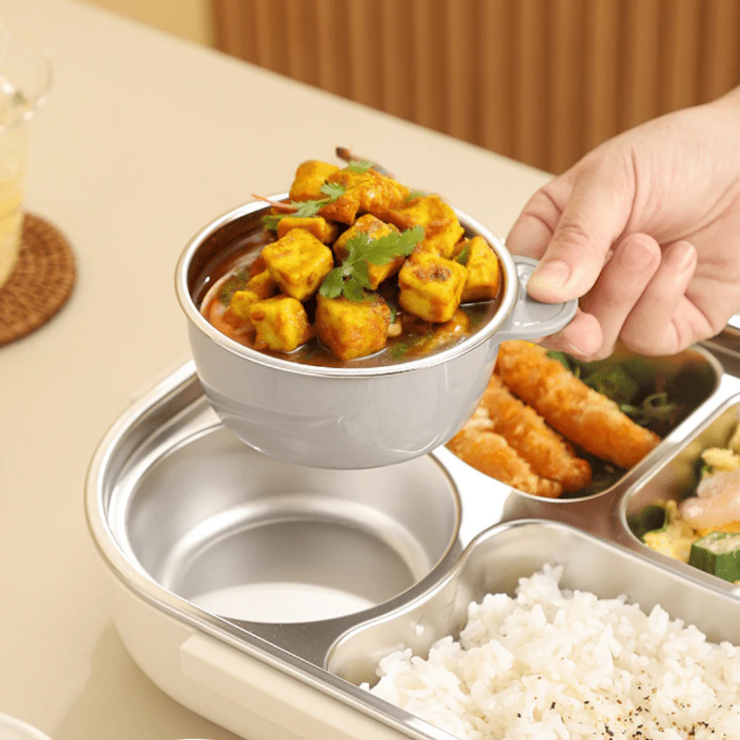 Stainless Steel Leakproof and Microwave-Safe Insulated Lunch Box(2000ml) - Image 2