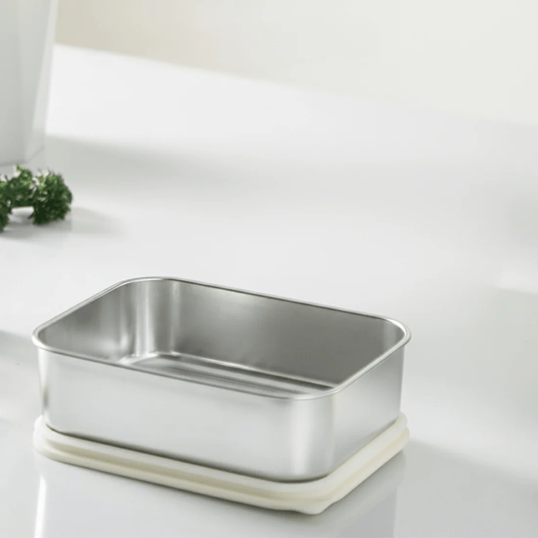 Stainless Steel Multi-Use Storage Box with Lid (0.7L) - Image 3