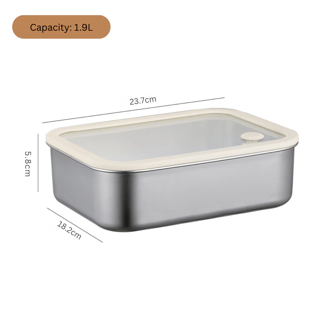 Stainless Steel Multi-Use Storage Box with Lid - Image 4