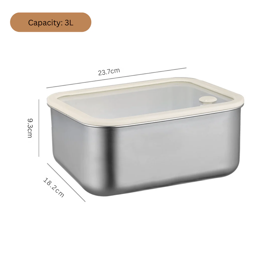 Stainless Steel Multi-Use Storage Box with Lid - Image 6