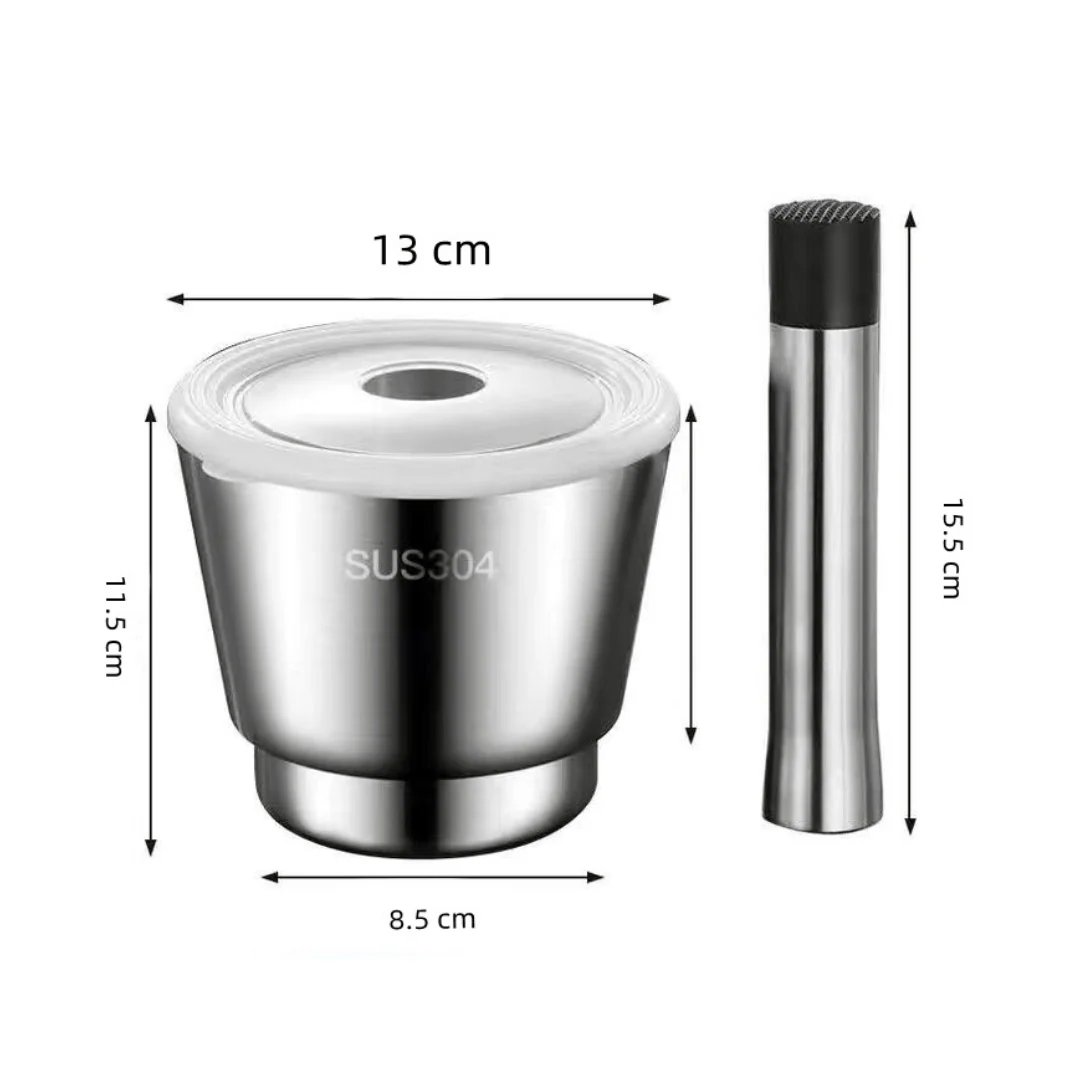 Stainless Steel Spice Mortar and Pestle with Rammer - Image 6