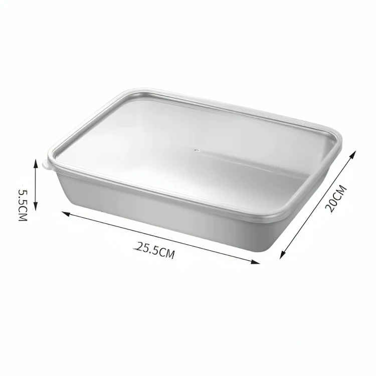 Stainless Steel Square Food Preparation Plate - Image 10