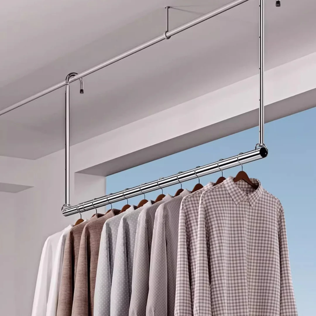 Stainless Steel Telescopic Balcony Clothes Drying Rod
