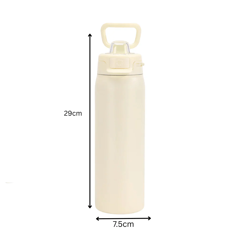 Stainless Steel Thermos Water Bottle with Leakproof Quick Fill Lid (950ML) - Image 9