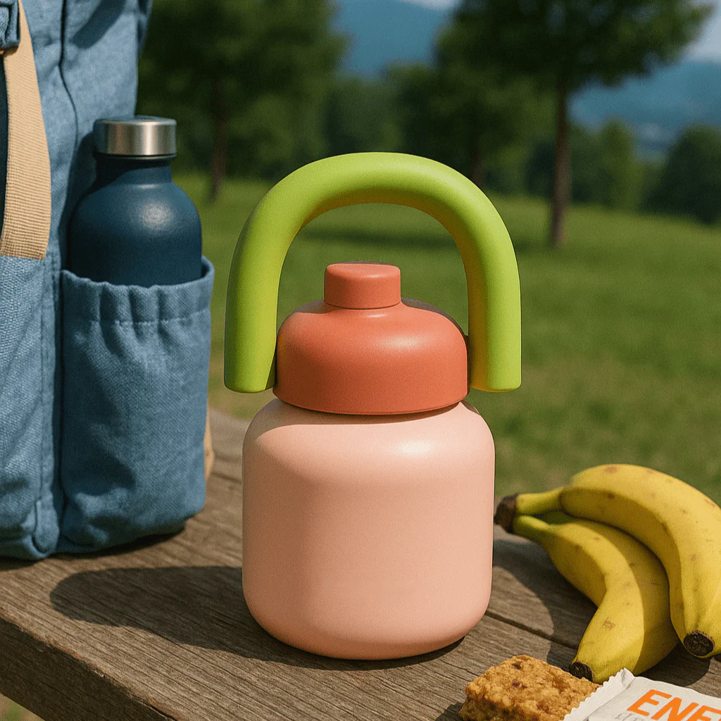 Stainless Steel Vacuum Insulated Water Thermos with Straw(1000ml) - Image 6