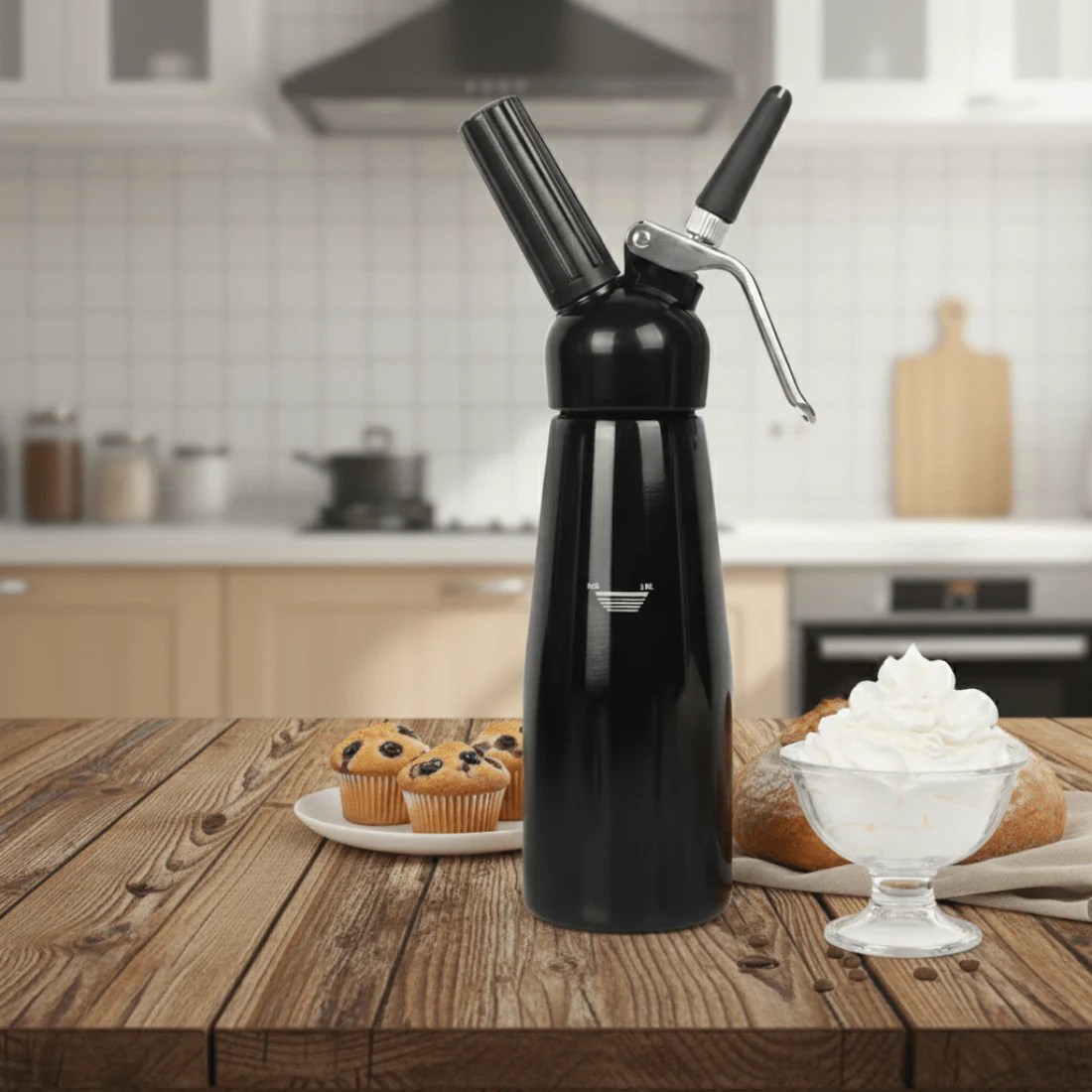 Aluminium Whipped Cream Dispenser(500ml) - Image 2