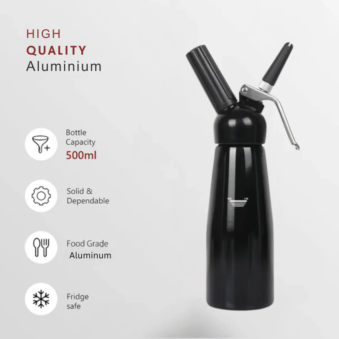 Aluminium Whipped Cream Dispenser(500ml) - Image 3