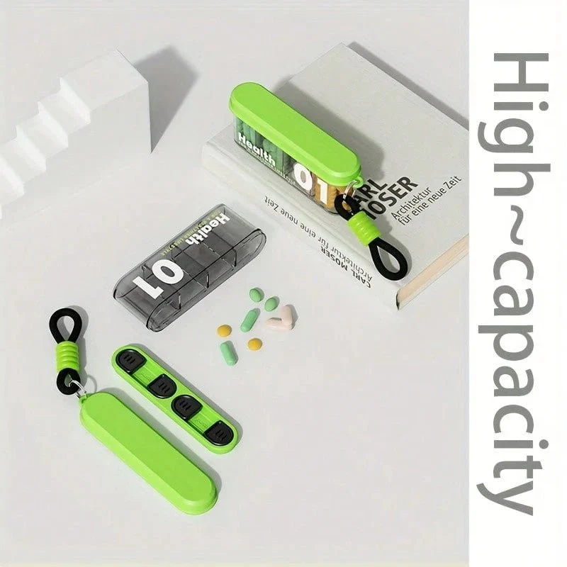Stylish Portable Pill Box with 4 Compartments(Pack of 1) - Image 6