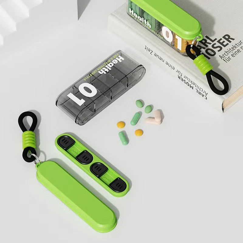 Stylish Portable Pill Box with 4 Compartments(Pack of 1) - Image 7