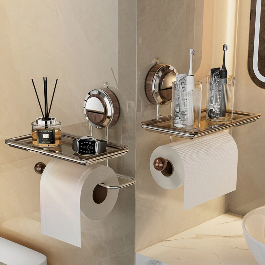 Suction Cup Wall-Mount Toilet Paper Holder - Image 3