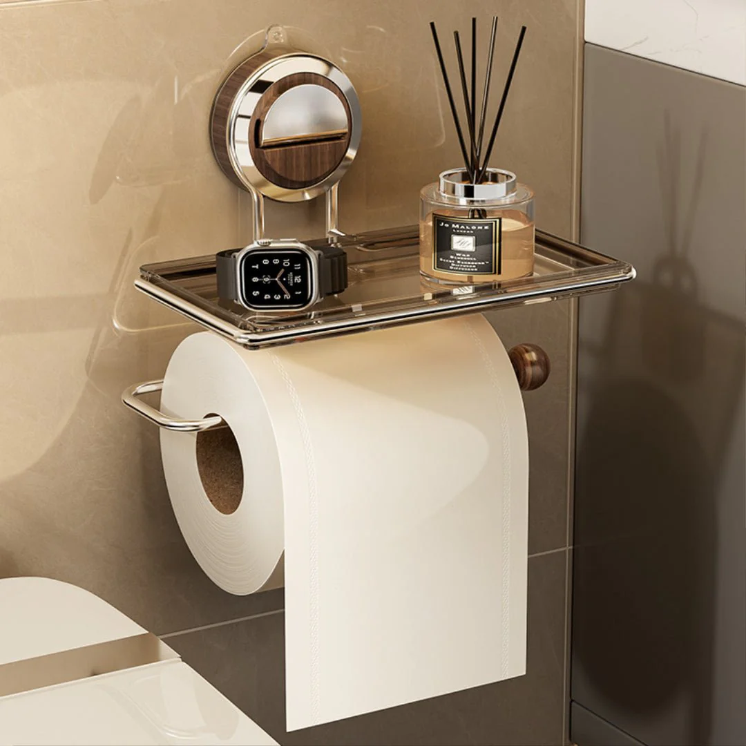 Suction Cup Wall-Mount Toilet Paper Holder - Image 4
