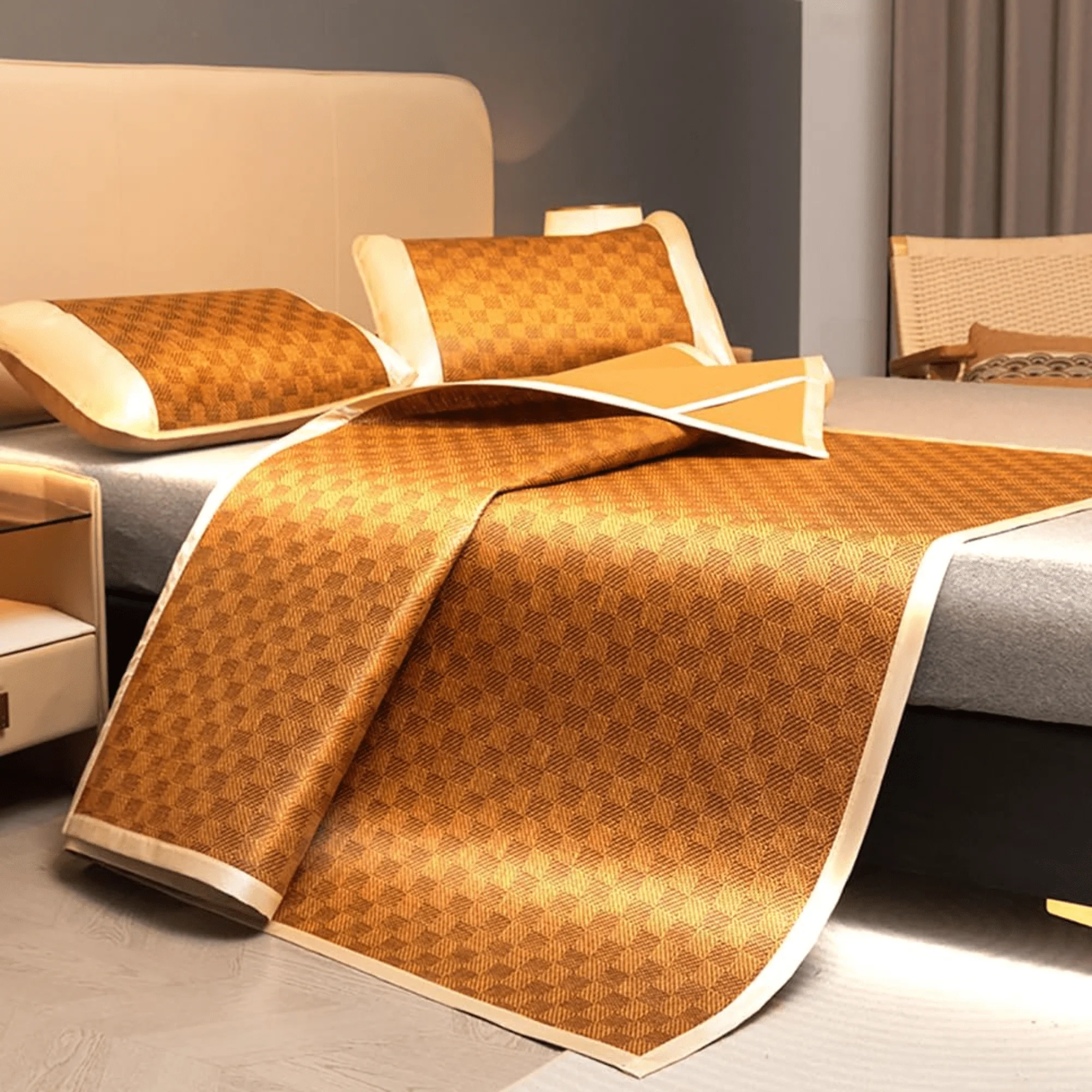 Summer Cool Rattan Sleeping Mat - Image 3