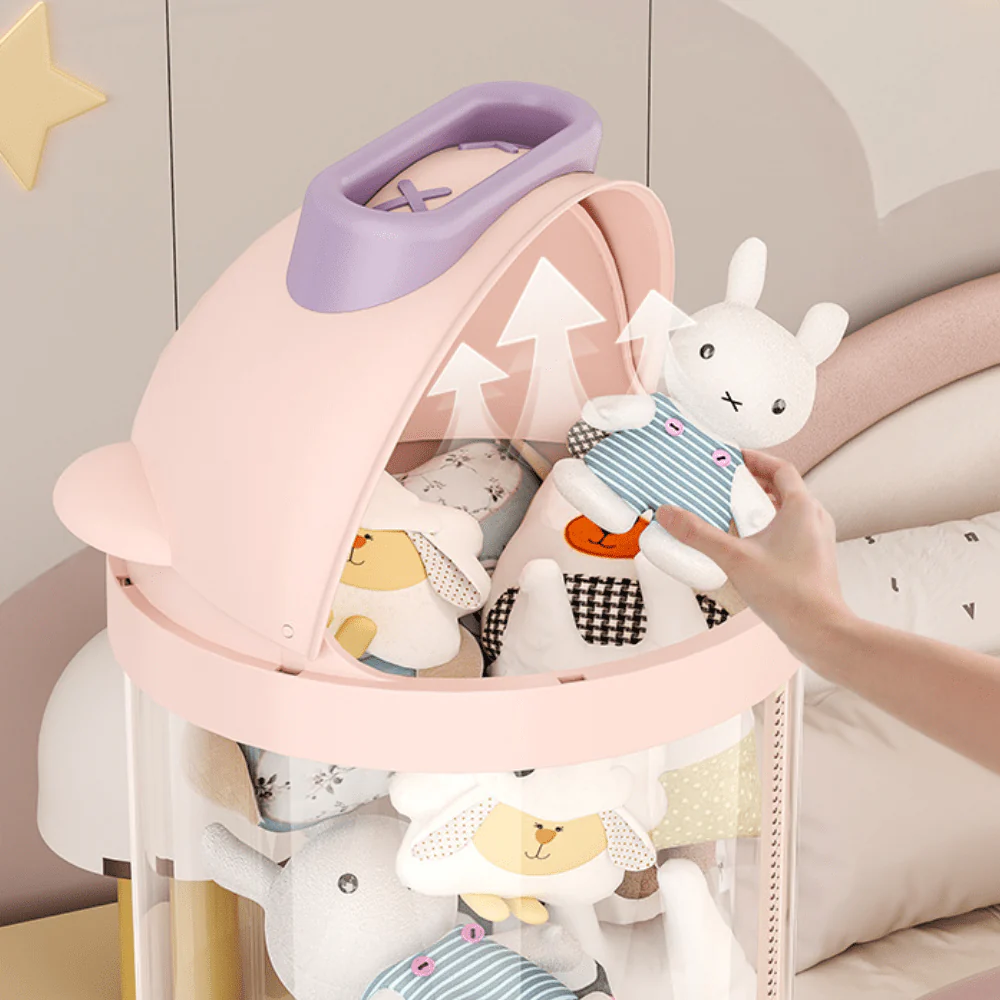 Transparent Doll Storage Bucket - Image 5