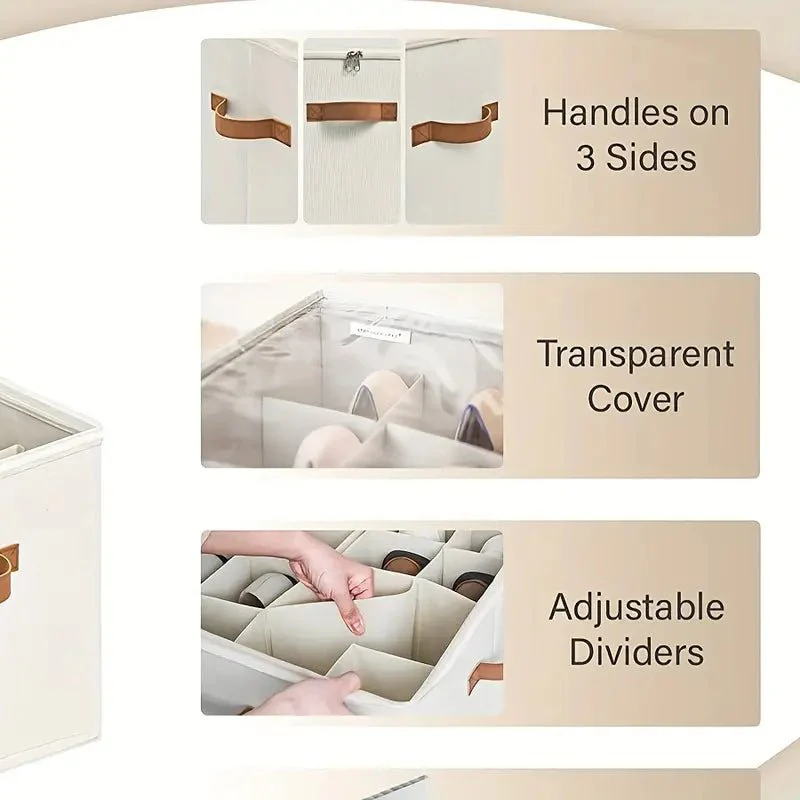 Multipurpose Transparent Storage Box With Handles - Image 6
