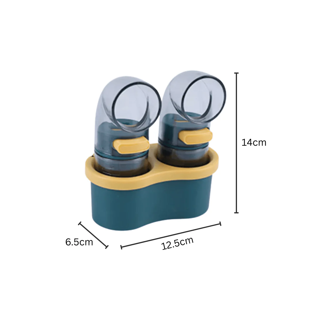 Transparent Plastic Seasoning Jar with Press Button Salt Dispenser - Image 6
