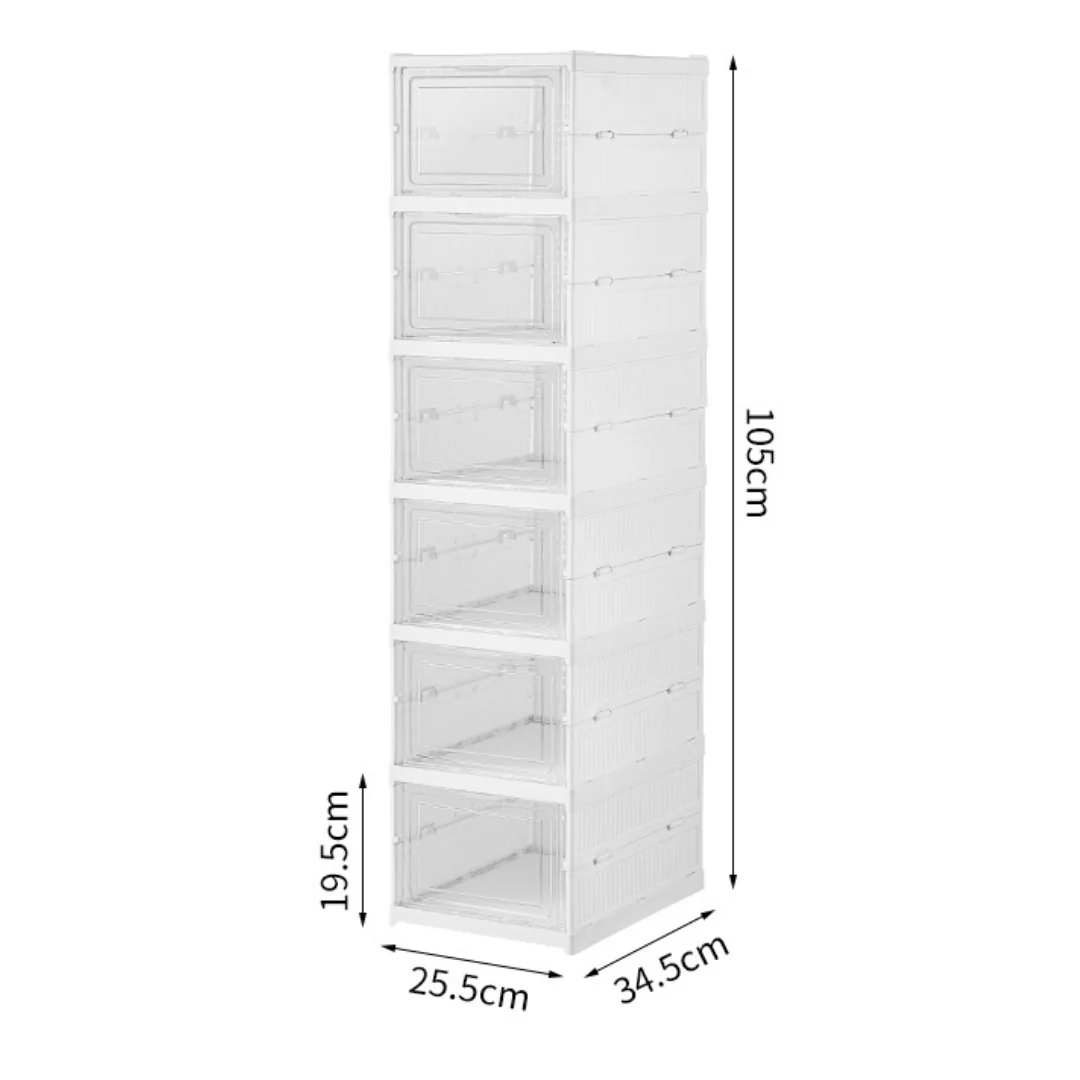 Transparent Stackable Multi-Layer Shoe Cabinet - Image 12