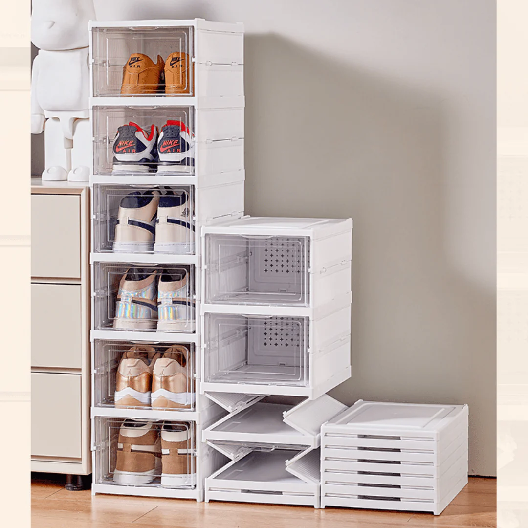 Transparent Stackable Multi-Layer Shoe Cabinet - Image 3