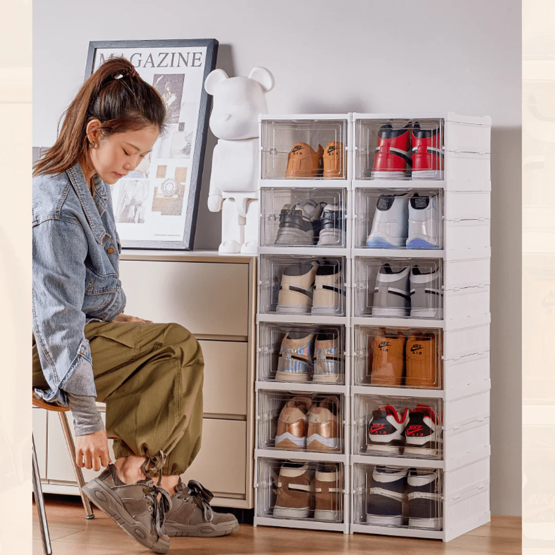 Transparent Stackable Multi-Layer Shoe Cabinet - Image 5