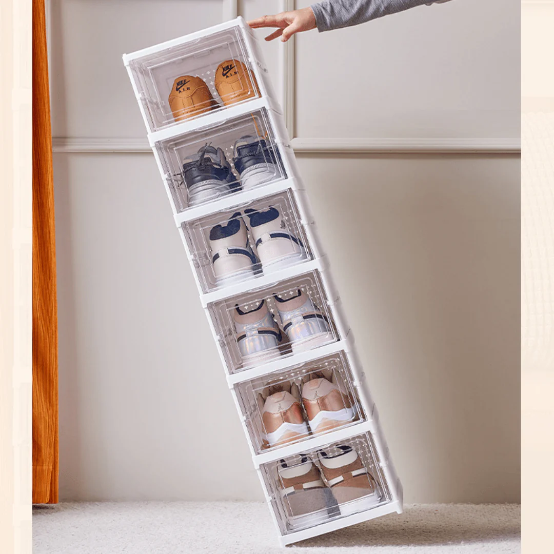 Transparent Stackable Multi-Layer Shoe Cabinet - Image 7
