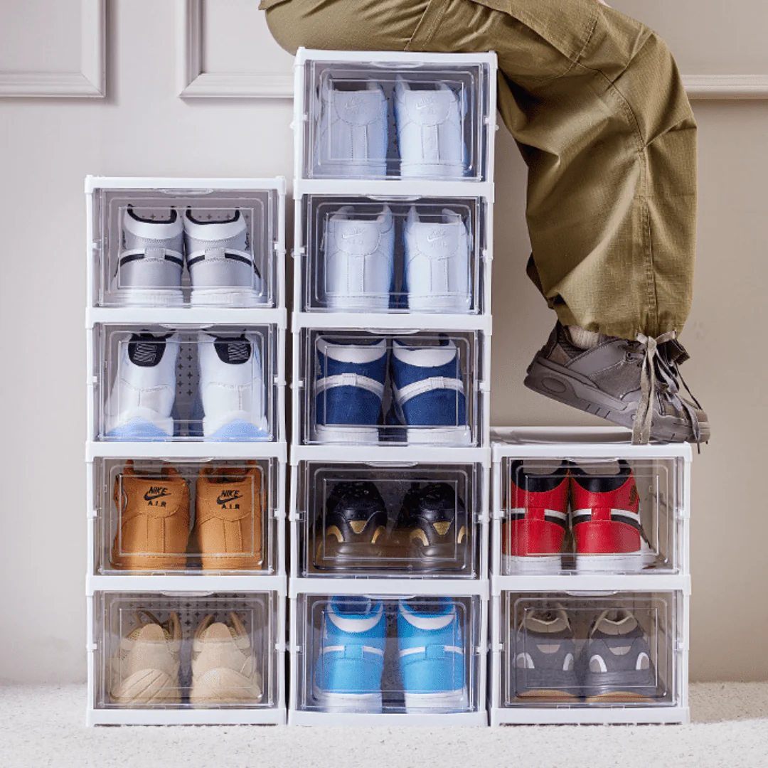 Transparent Stackable Multi-Layer Shoe Cabinet - Image 8