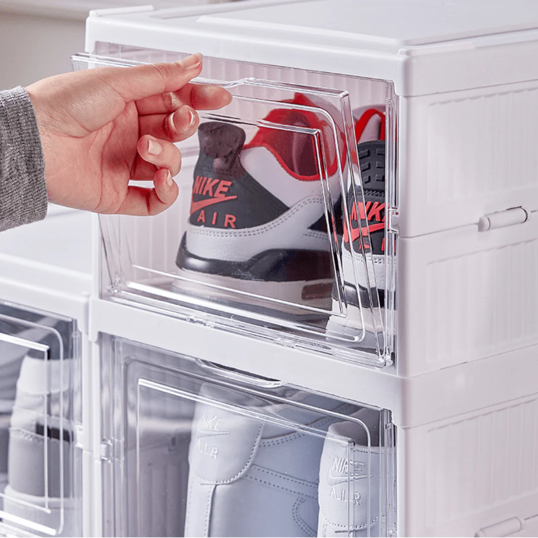 Transparent Stackable Multi-Layer Shoe Cabinet - Image 9