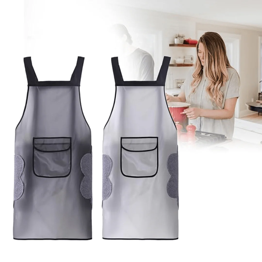 Transparent Waterproof Kitchen Apron - Image 4