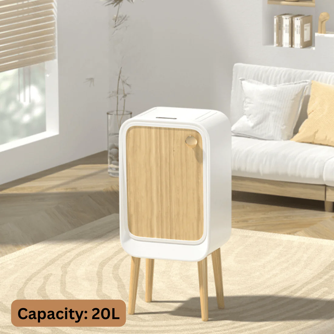 Premium Trash Can with Foot for Bedroom & Hall - Image 3