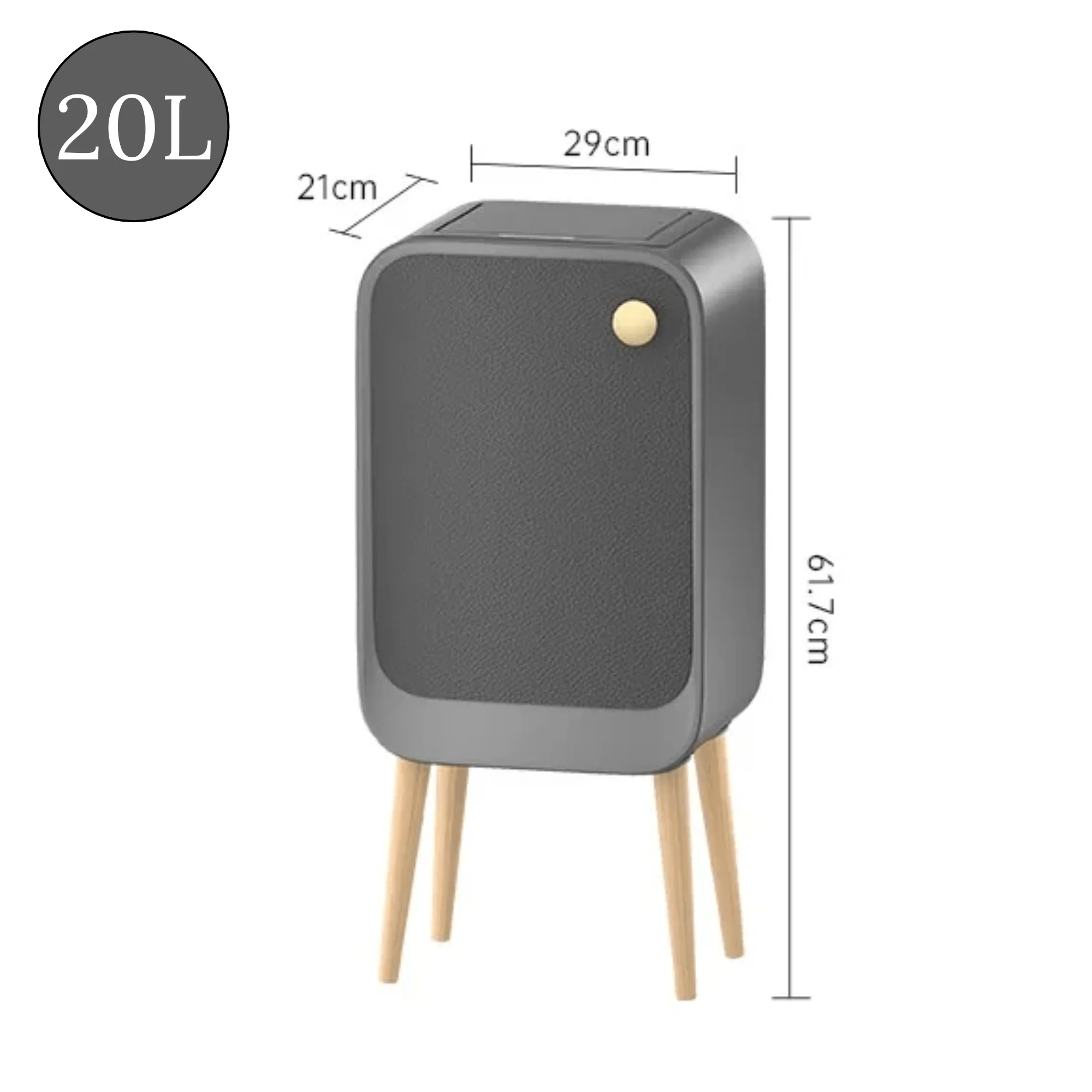 Premium Trash Can with Foot for Bedroom & Hall - Image 9