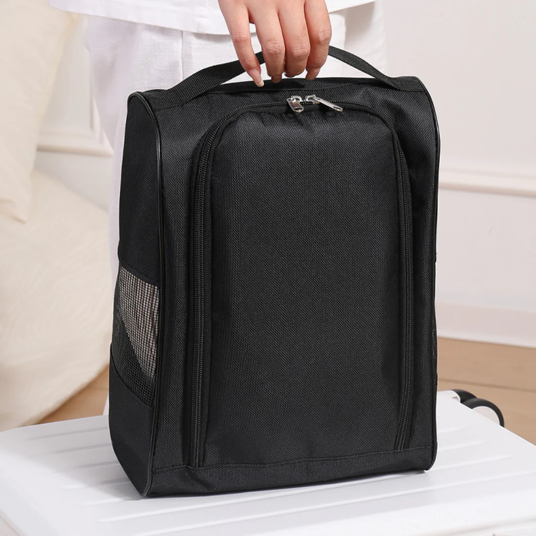 Travel Mesh Shoe Pouch with Handle & Ventilation - Image 3
