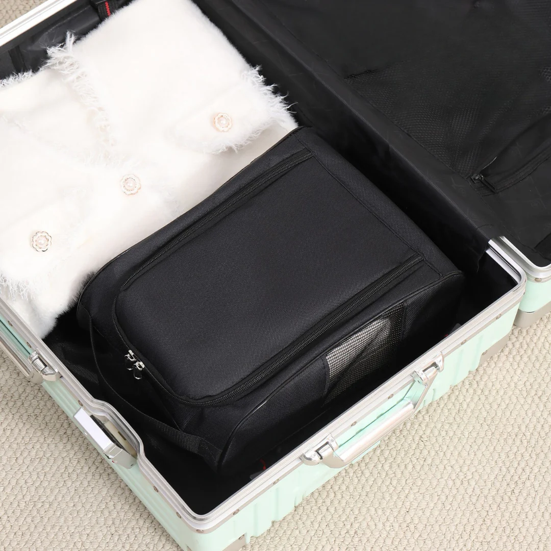 Travel Mesh Shoe Pouch with Handle & Ventilation - Image 7