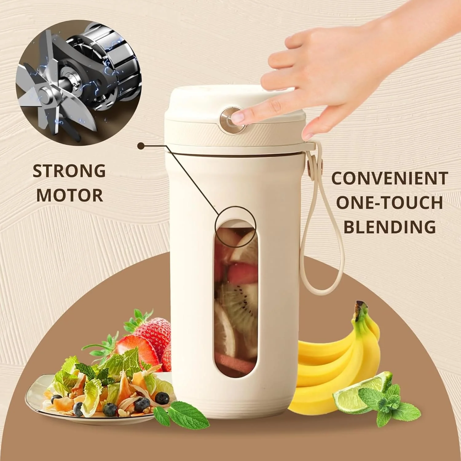 Turbo-Blend Portable Rechargeable Blender - Image 2