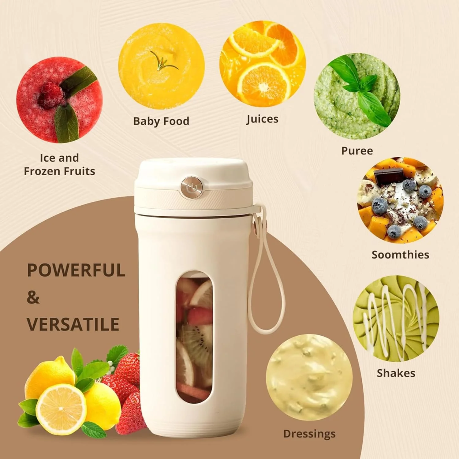 Turbo-Blend Portable Rechargeable Blender - Image 3