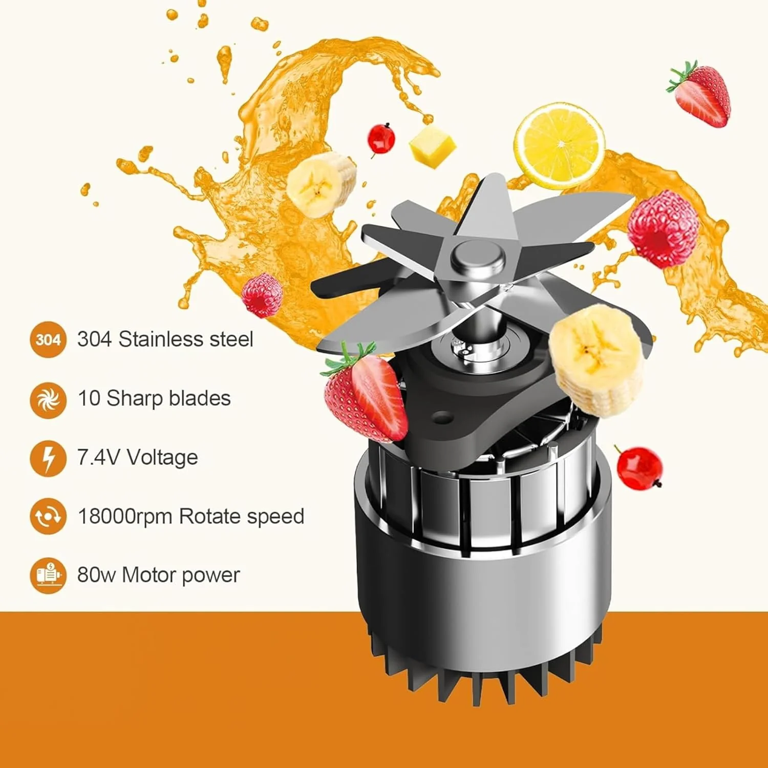Turbo-Blend Portable Rechargeable Blender - Image 4