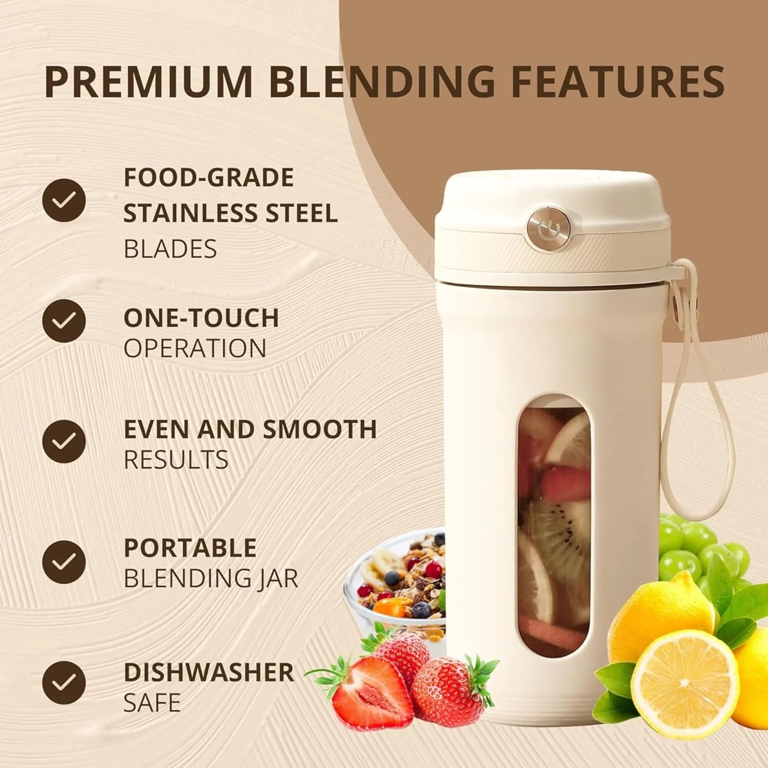 Turbo-Blend Portable Rechargeable Blender - Image 5