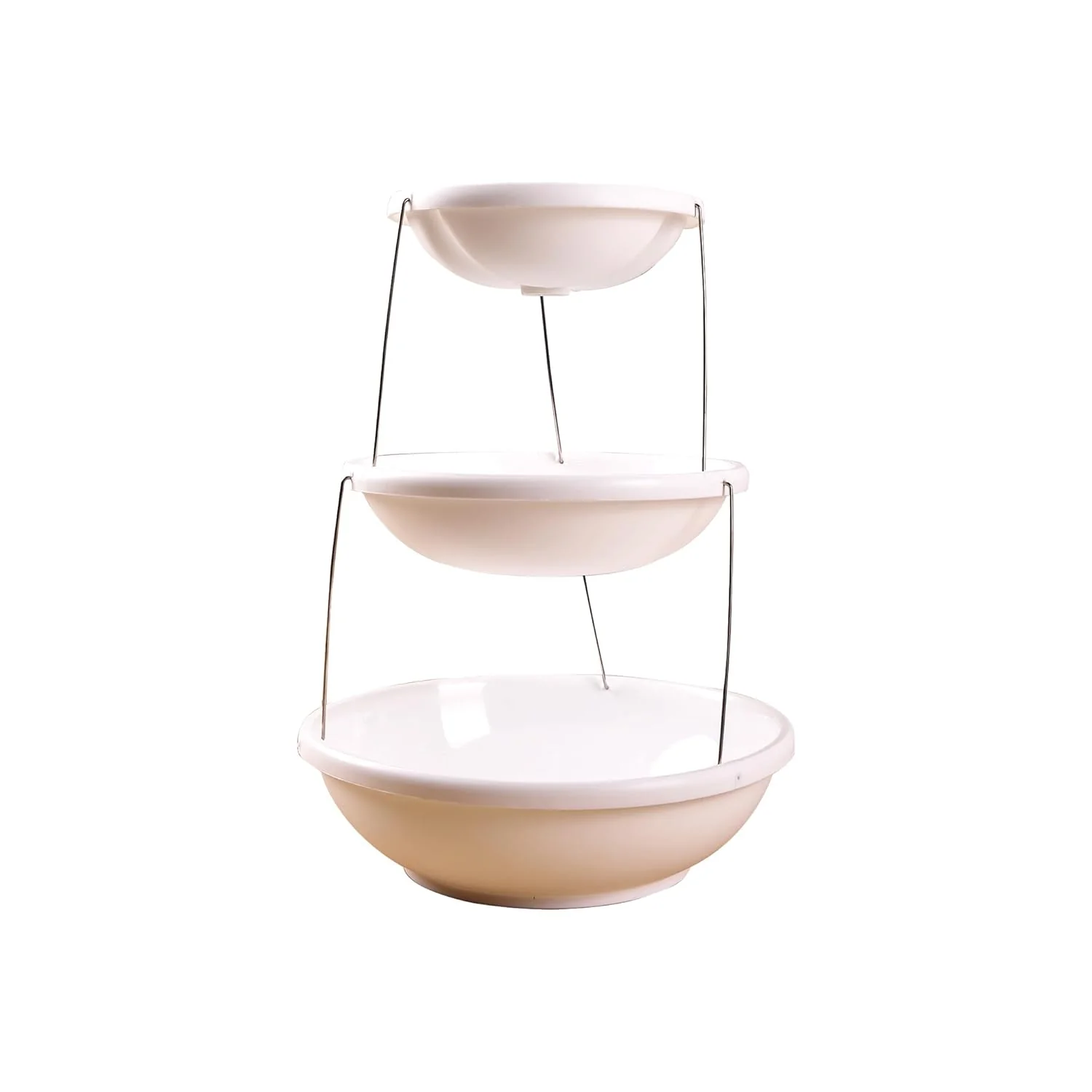 Twist & Fold 3-Tier Foldable Snack & Fruit Stand (38 cm) - Image 7