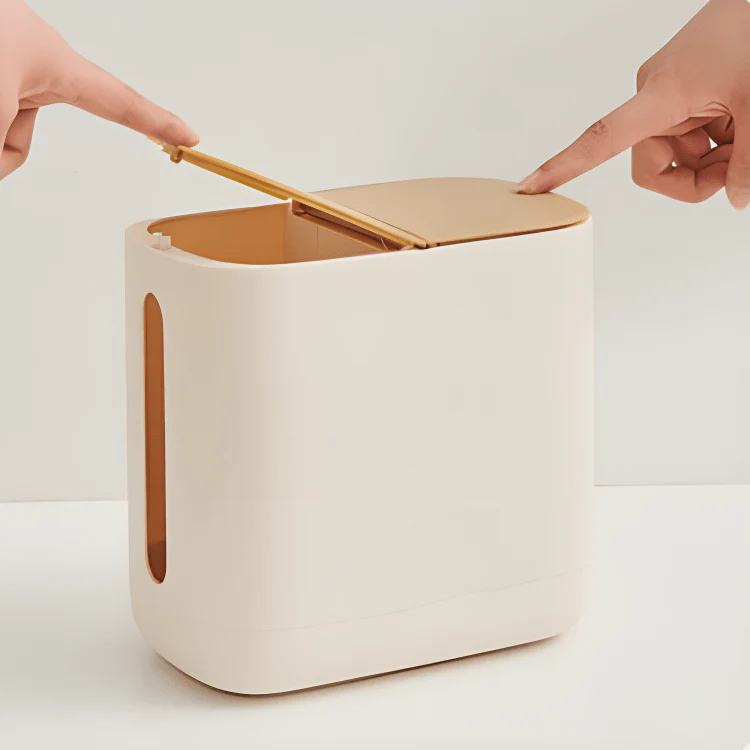 Two-in-One Tissue Holder with Trash Bin - Image 3