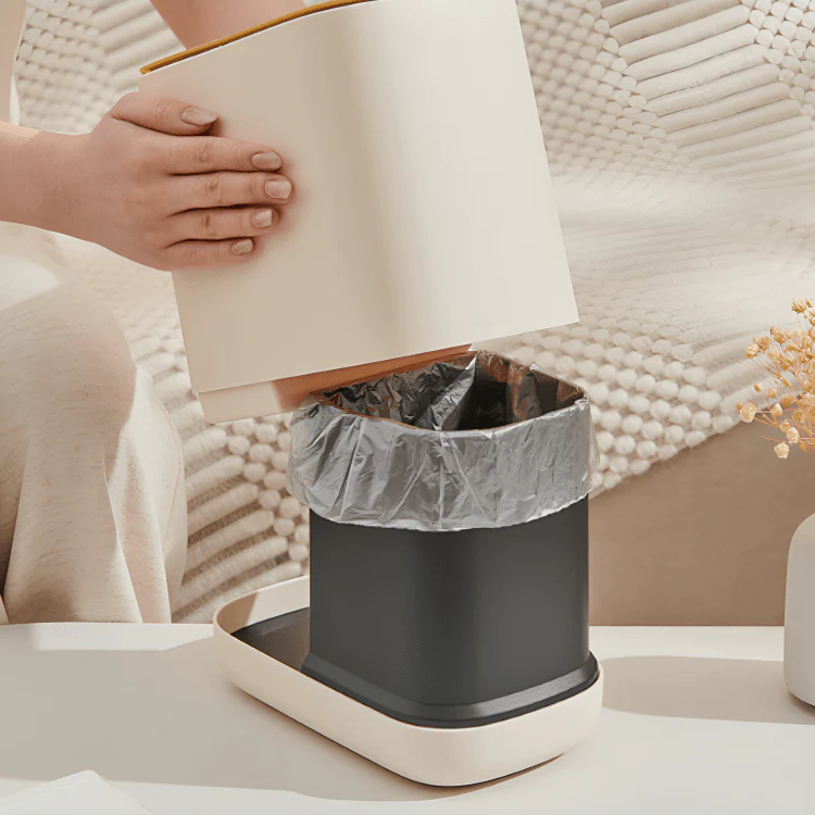 Two-in-One Tissue Holder with Trash Bin - Image 5