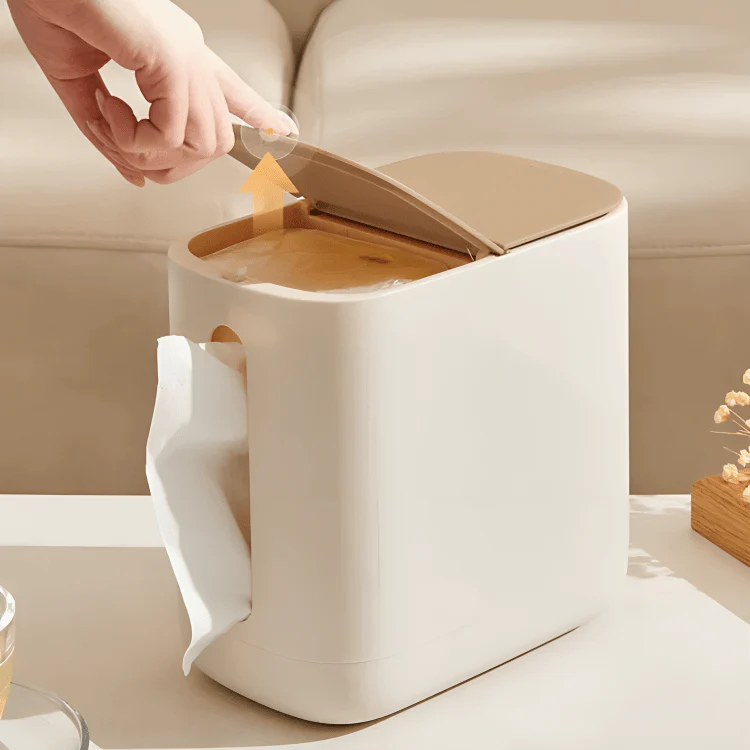 Two-in-One Tissue Holder with Trash Bin - Image 6