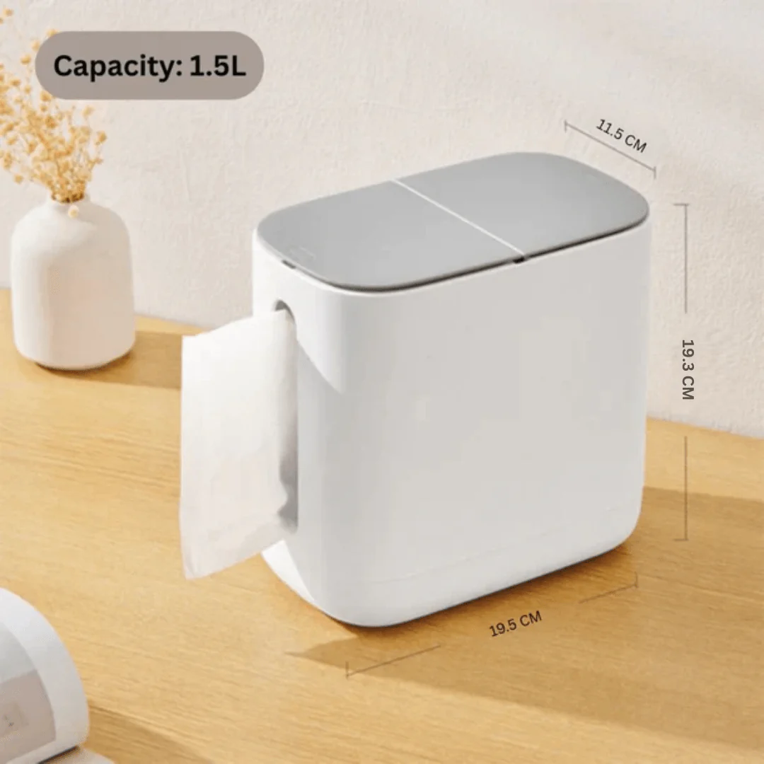 Two-in-One Tissue Holder with Trash Bin - Image 9