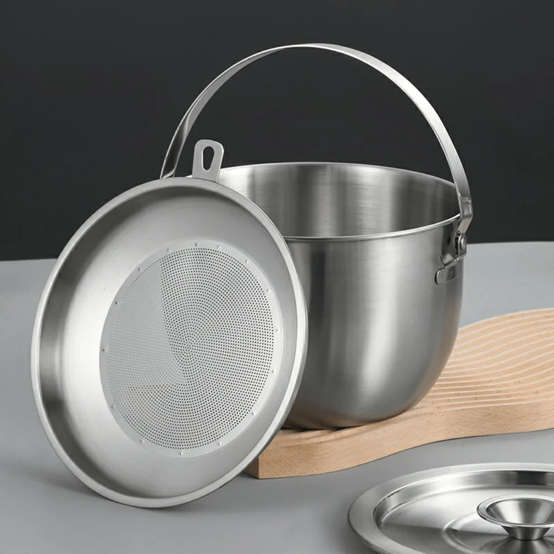 Ultra-Steel Oil Strainer Pot With Handle - Image 2