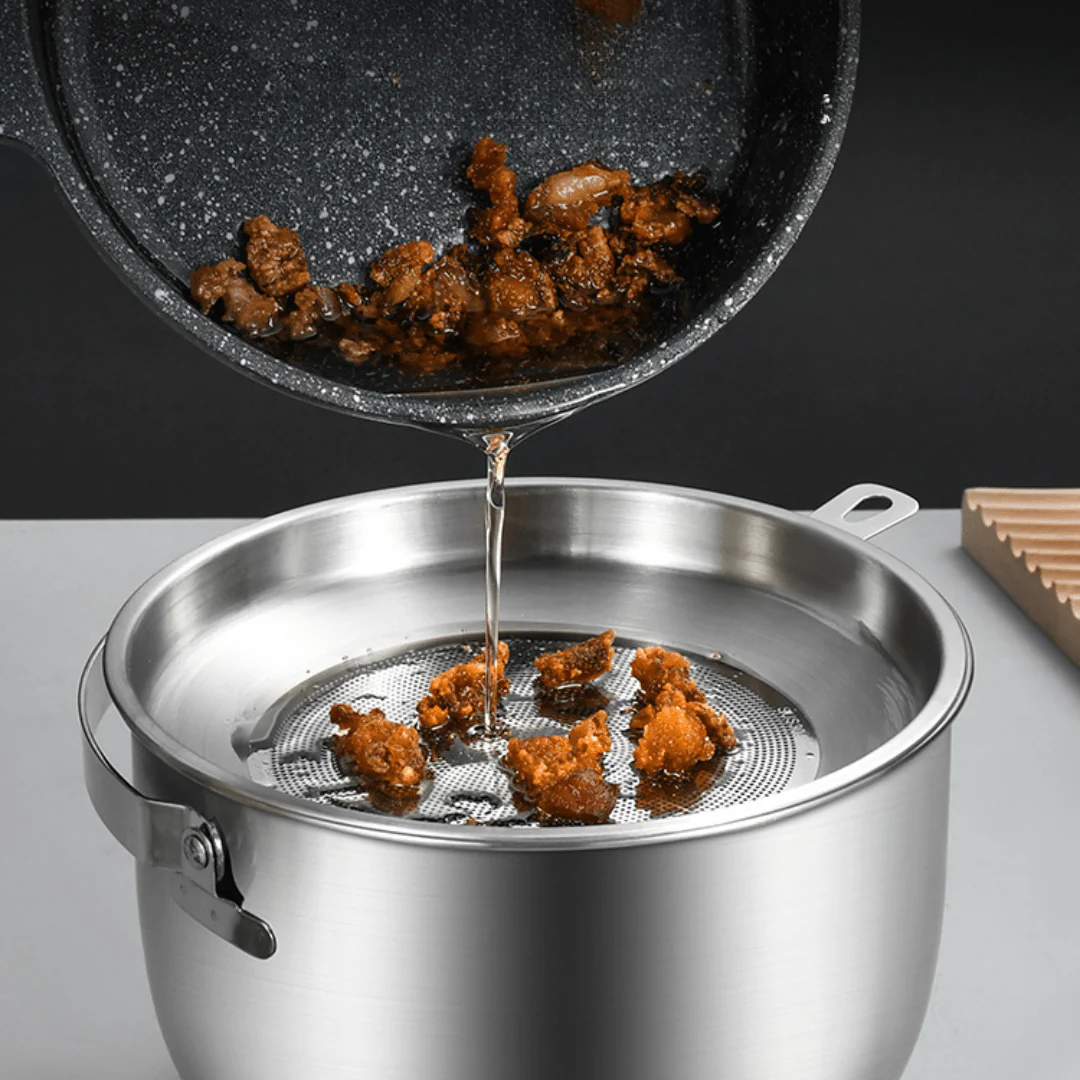 Ultra-Steel Oil Strainer Pot With Handle - Image 3